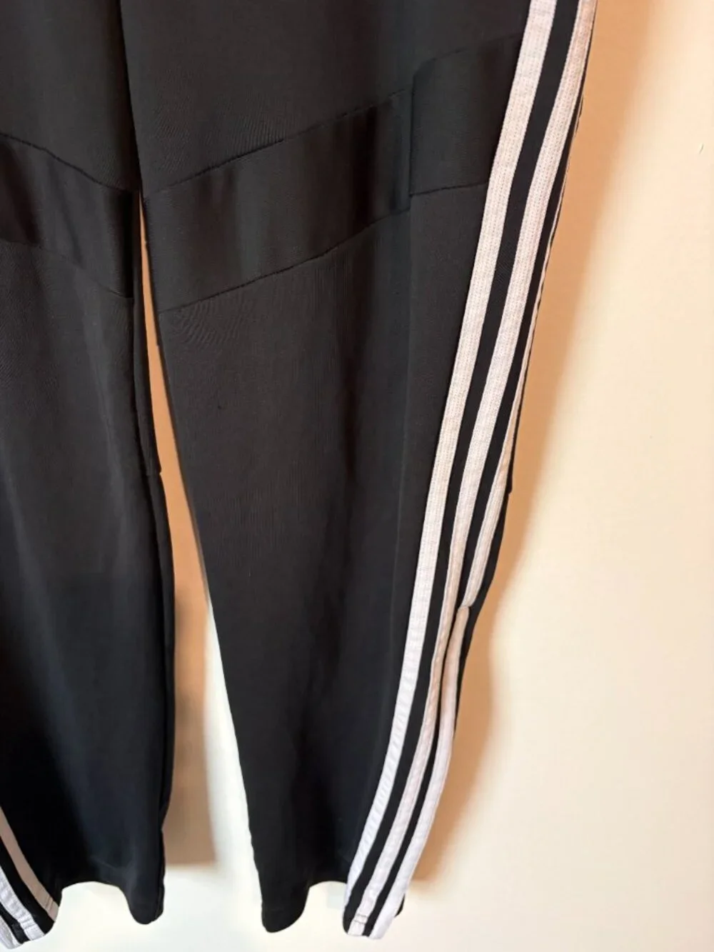 Adidas ClimaLite Black 3 Stripe Track Pants Men’s XL Drawstring Athletic